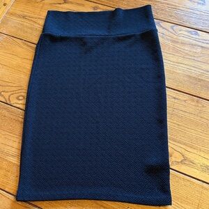 LuLaRoe Black Textured Skirt